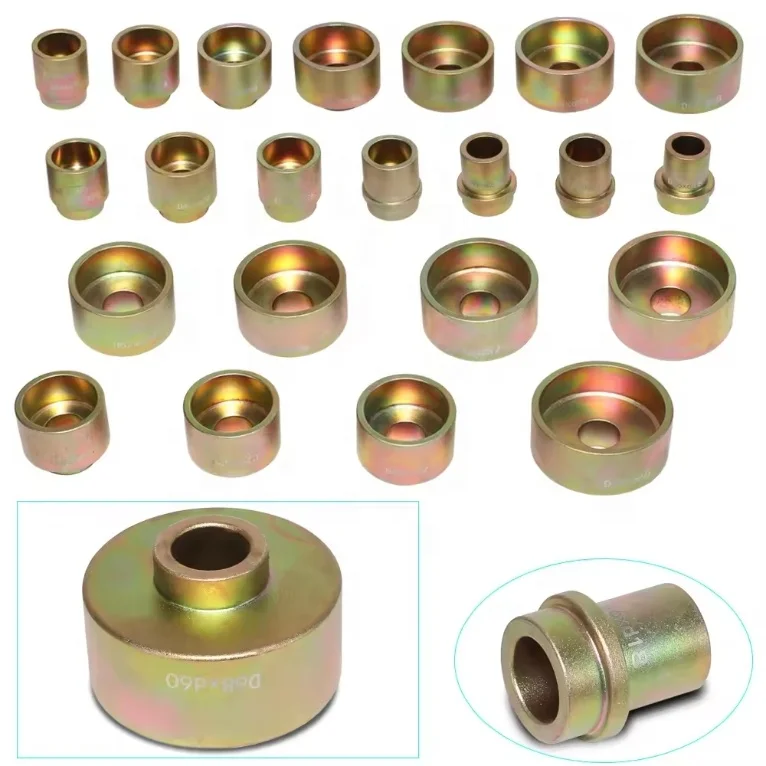 50pcs Pneumatic Bushing Removal Tool 18T HCB Hydraulic Sleeve Disassembly Auto Tool Set for Mercedes Benz BMW Audi Rubber Sleeve