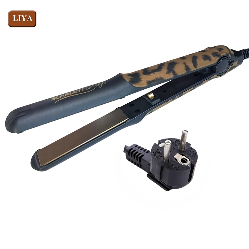 
Ionic hair curler flat iron Hot sale in Japan ceramic steam hair straightener brush hair straightener 