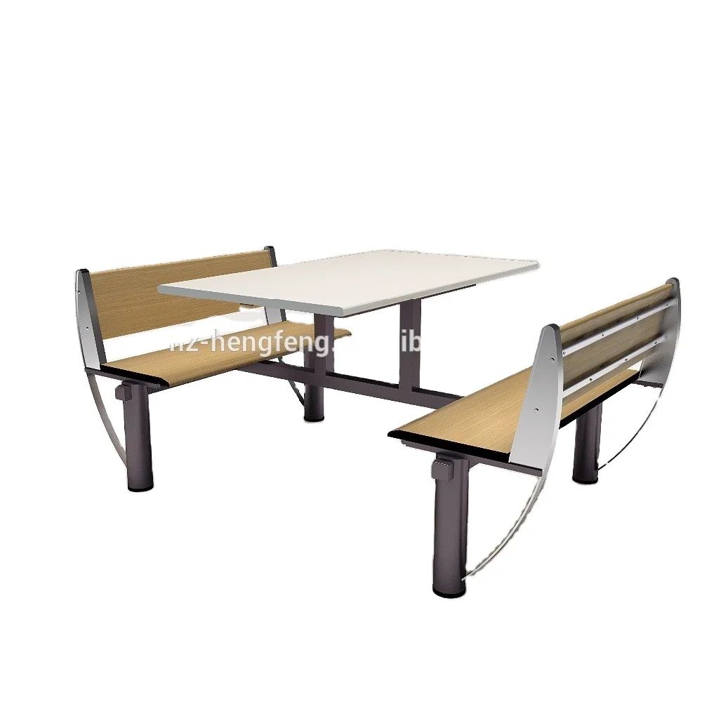 cheap 4 person fast food restaurant furniture dining table and chair