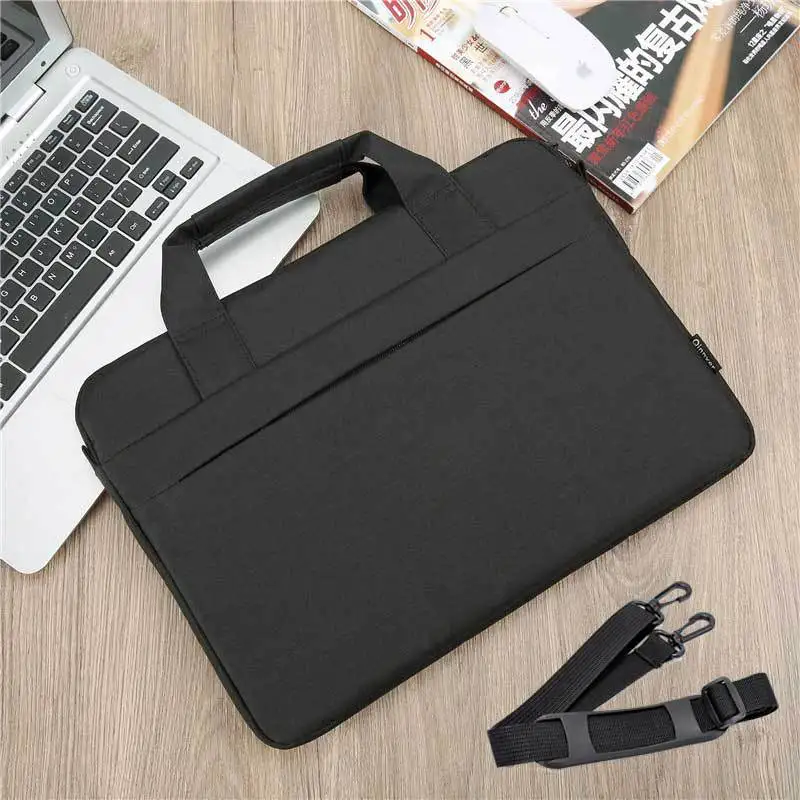 Travel Shoulder 15.6 Inch Polyester Waterproof Computer Messenger Laptop Bag Business Tote Laptop Bag
