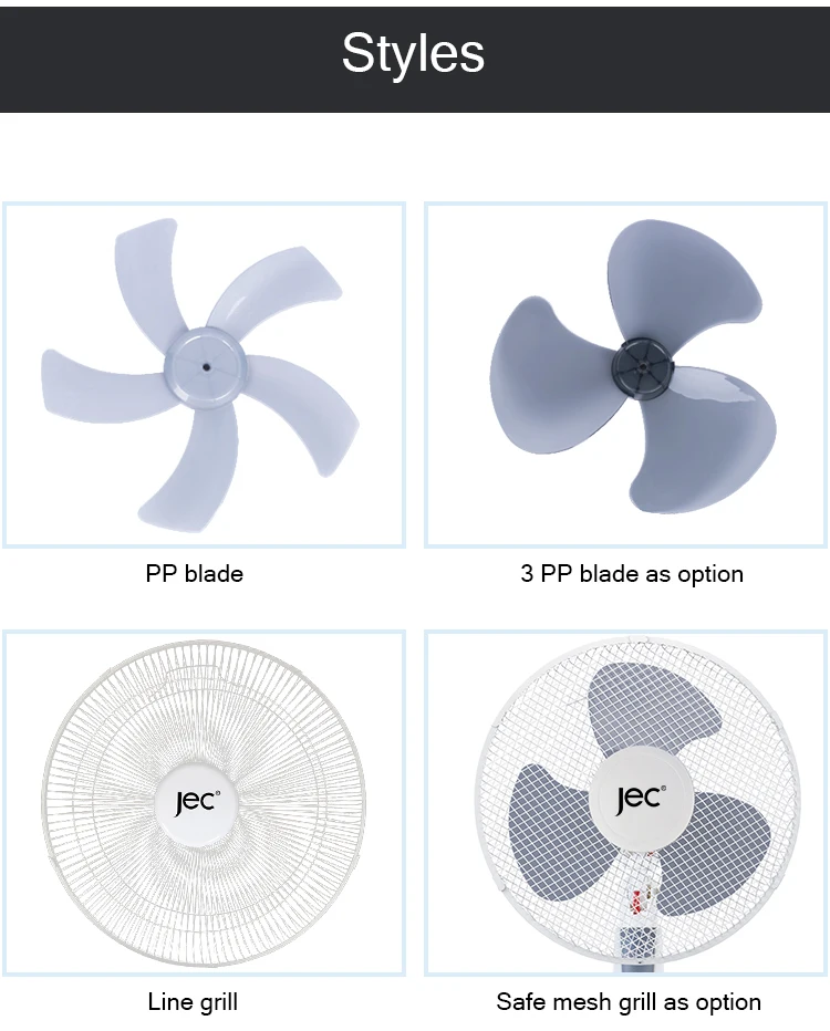 factory supply 16 inch electric oscillating electrical pedestal fans with remote