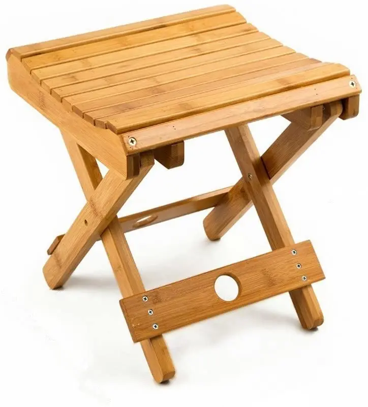 Бамбуковое маленькое сиденье для душа складной маленький душевой стул ног высота 12 2 дюйма