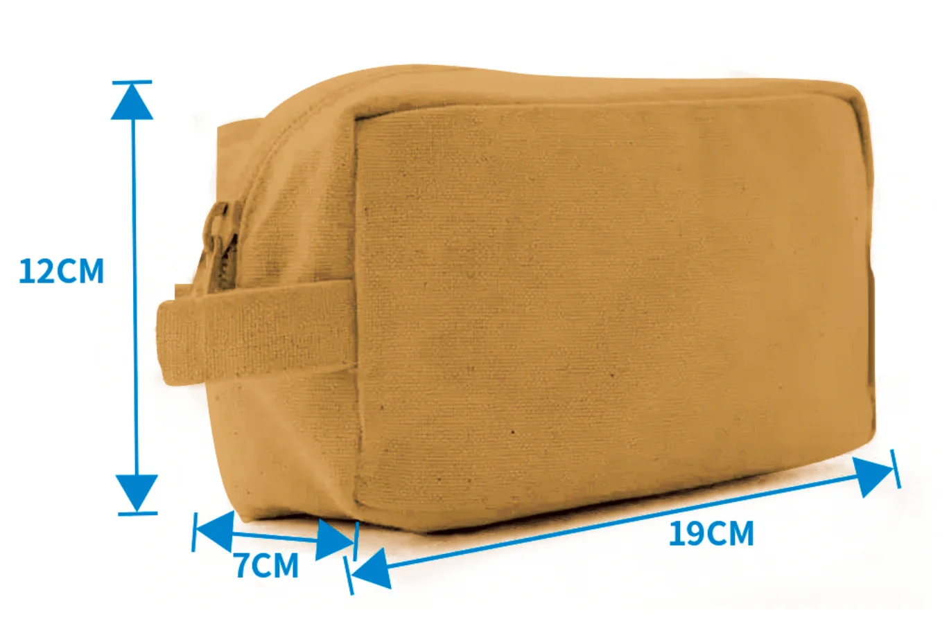 Perfect Bags Women Beauty Cosmetic Storage Wholesale Travel Makeup Cosmetic Bag With Zipper Eco Friendly Cotton Canvas