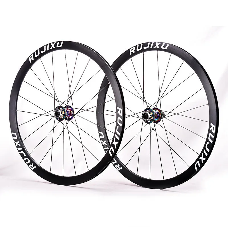 700C RUJIXU frame height 38mm aluminum alloy 5 bearing melon car disc brake wheel group six jaw wheel