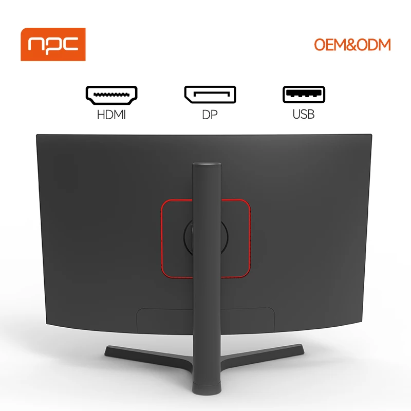 Gaming monitor 27 inch 165hz curved gaming pc monitor