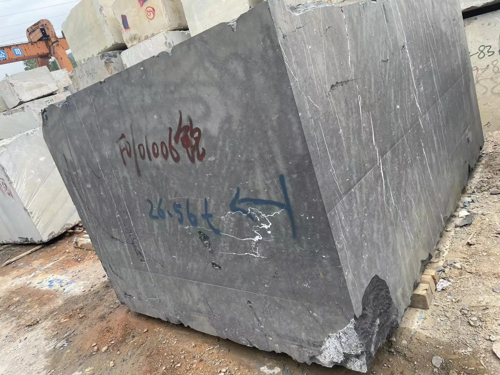 Chinese black marble Nero Marquina natural marble blocks wholesale