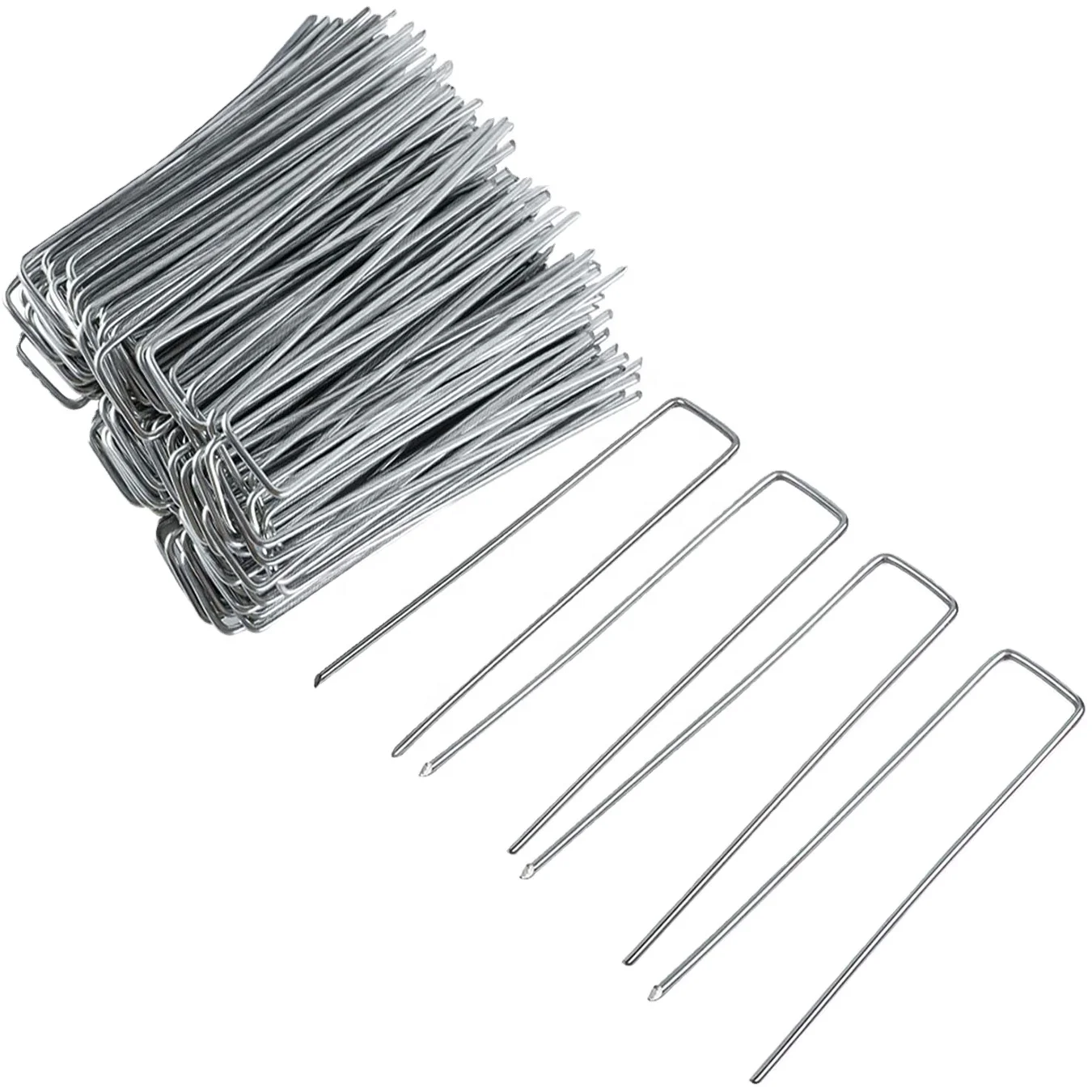 Anping Factory High quality U type nail 1' 6' Sod Garden Staple turf nails gold supplier
