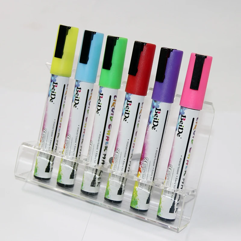 6mm Fluorescent Pen Liquid Chalk Marker For School Art Painting Gift Stationery