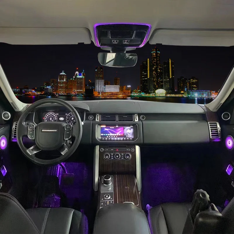 Good Quality 10 Colors LED Atmosphere Lamp Interior Ambient Light For Land Rover Range Rover Executive Edition