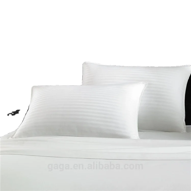 White Goose Down Feather Bed Pillows for Sleeping Premium 100% Cotton Shell ,Standard/Queen Size, Set of 2