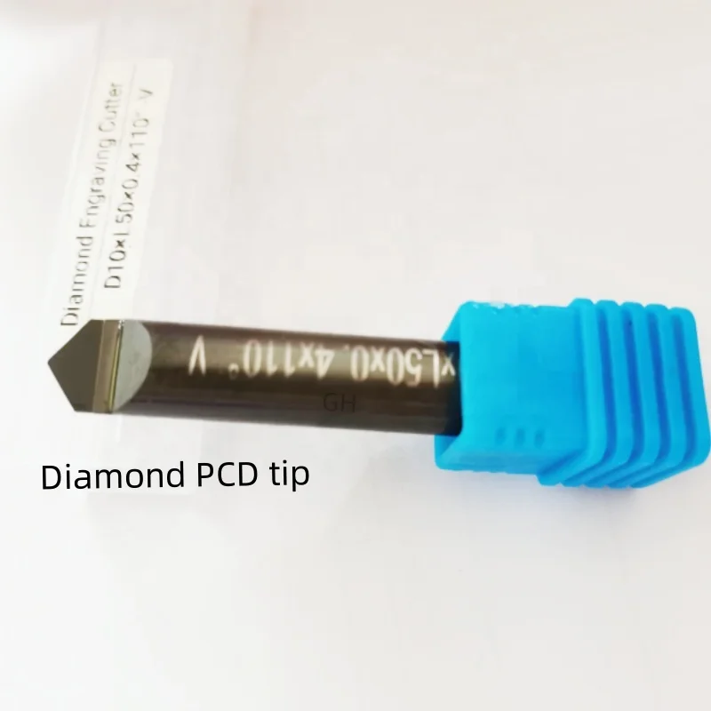 Wholesale CNC Diamond V router bits PCD engraving tool for carving stone marble granite