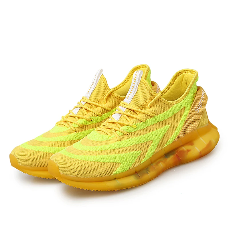 Summer Newest Vintage Reflective Fly-woven Casual Sneakers Men Breathable Sport Shoes Running Man