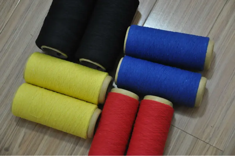 Factory Wholesale Sock Recycled Cotton Yarn High Quality Cotton Dyed Blended Knitting Yarns For Weaving