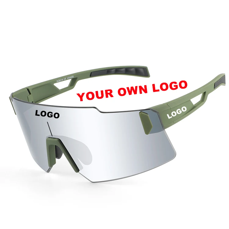 Women Men Running Bike Glasses New Frameless Pc Mirror Lenses Sports Eyewear Cycling Sunglasses With Rubber Nose