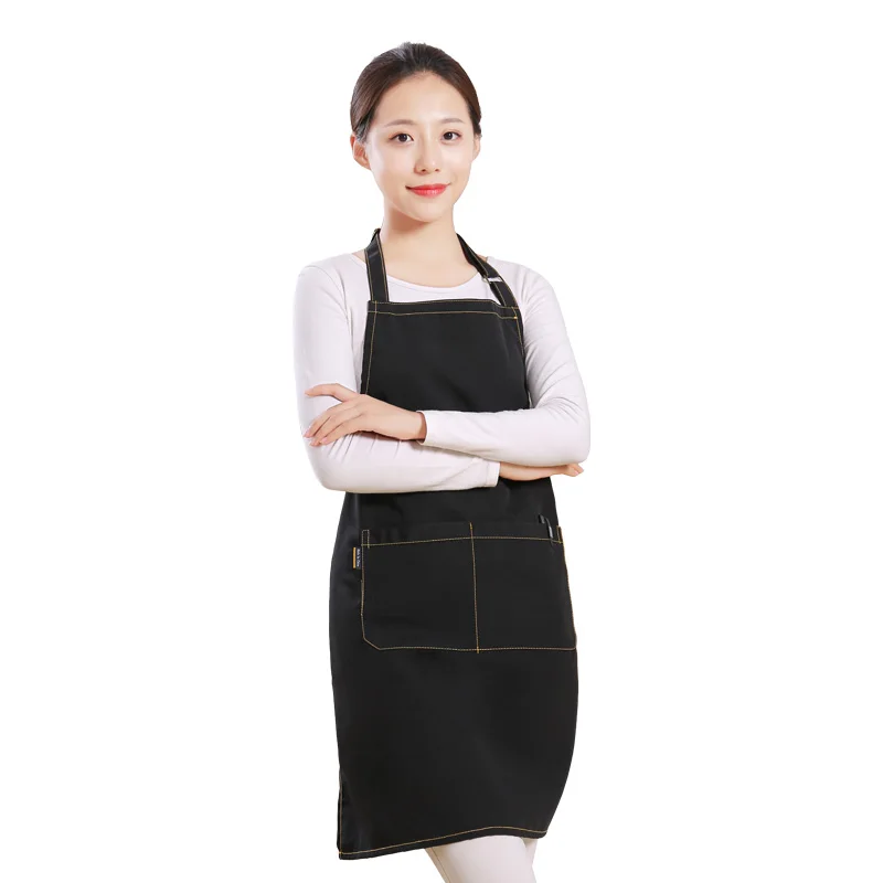 
High quality custom utility promotional men fashion medical disposable factory cheap custom cotton canvas kitchen apron 