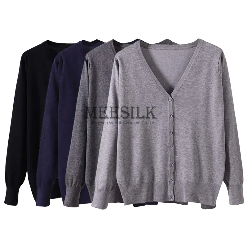 Cardigan Sweaters for Women Plus Size Fall Winter Ladies Button Long Sleeve Knit V Neck Womens Cardigan Sweater Women