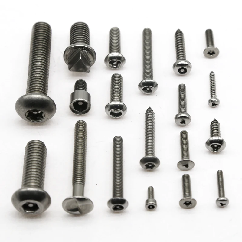 Screw Custom M8 M6 M10 M5 1/4 Inch Tamper-Resistant Fastener Solutions Aluminum Anti-Theft Screw