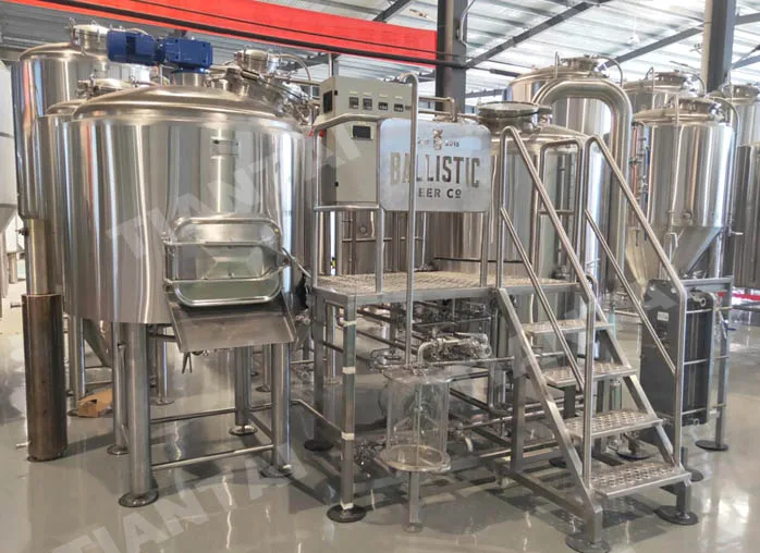7BBL Red Copper electric heated Combined 3 vessel Brewhouse system