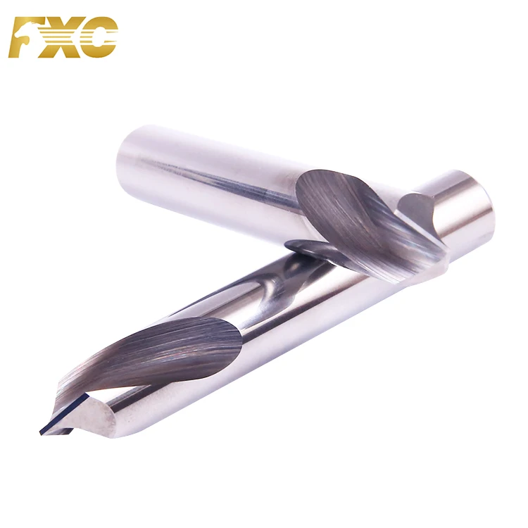 Centering Drill 2 Flute Aluminum Carbide Spot Drill for Aluminum Drilling Tools