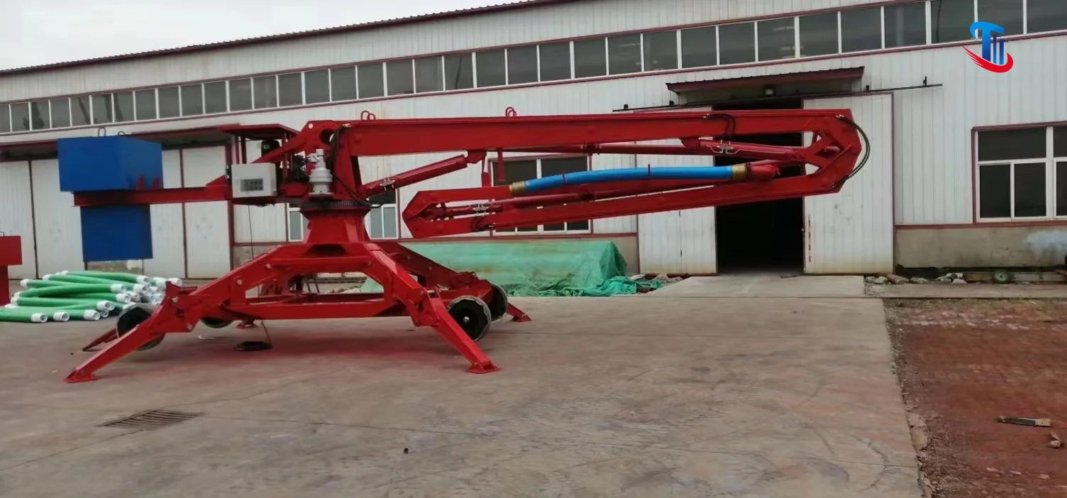 Spider Hydraulic Concrete Placing Boom with Wheels 18M