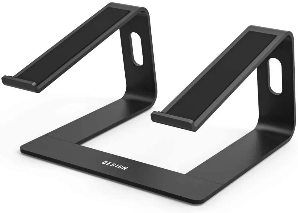 
Ergonomic Aluminum Computer Riser Laptop Stand Laptops Elevator for Desk, Metal Holder Compatible with Mac MacBook Pro Air 