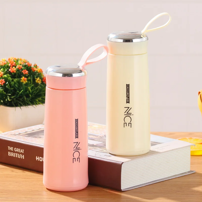 Nce Motivational Glass Water Bottle for Promotional Cup Glass Cute Gift Drinkware For School