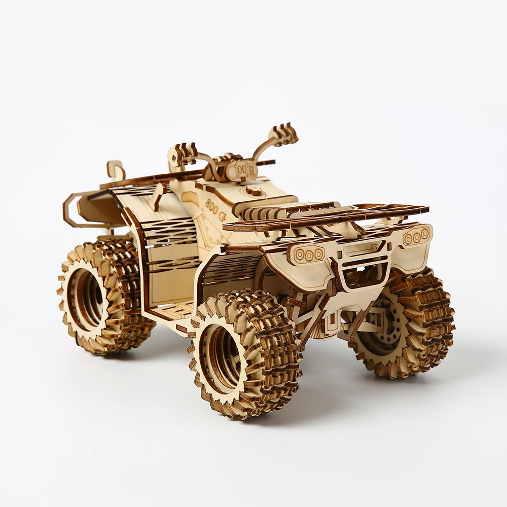 Wholesale plywood Wood Crafts DIY Beach buggy Wooden Puzzles For Adults