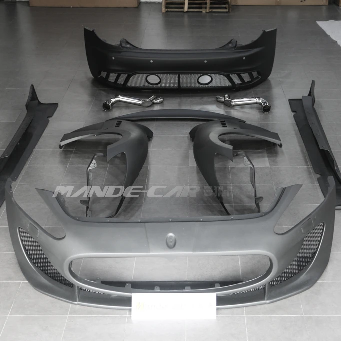 MC Style Full Wide Body Kits For Maserat GT FRP Fiber Glass Bumper Fender Side Skirt Car Rear Bumper GranTurismo 2006-2019