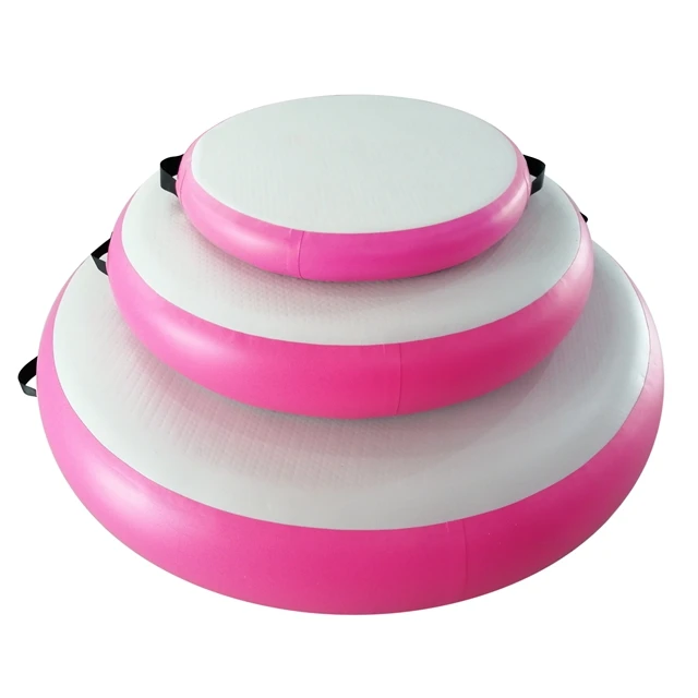 Оптовая продажа по заводской цене, маленький тренировочный надувной воздушный круг, Круглый гимнастический коврик, воздушный трек