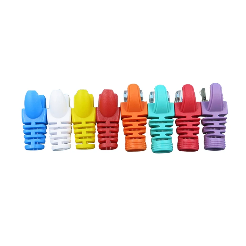  Cat 6 cat 5e UTP STP RJ45 ботинка штепсельной вилки разъем крышки ботинки на резиновой