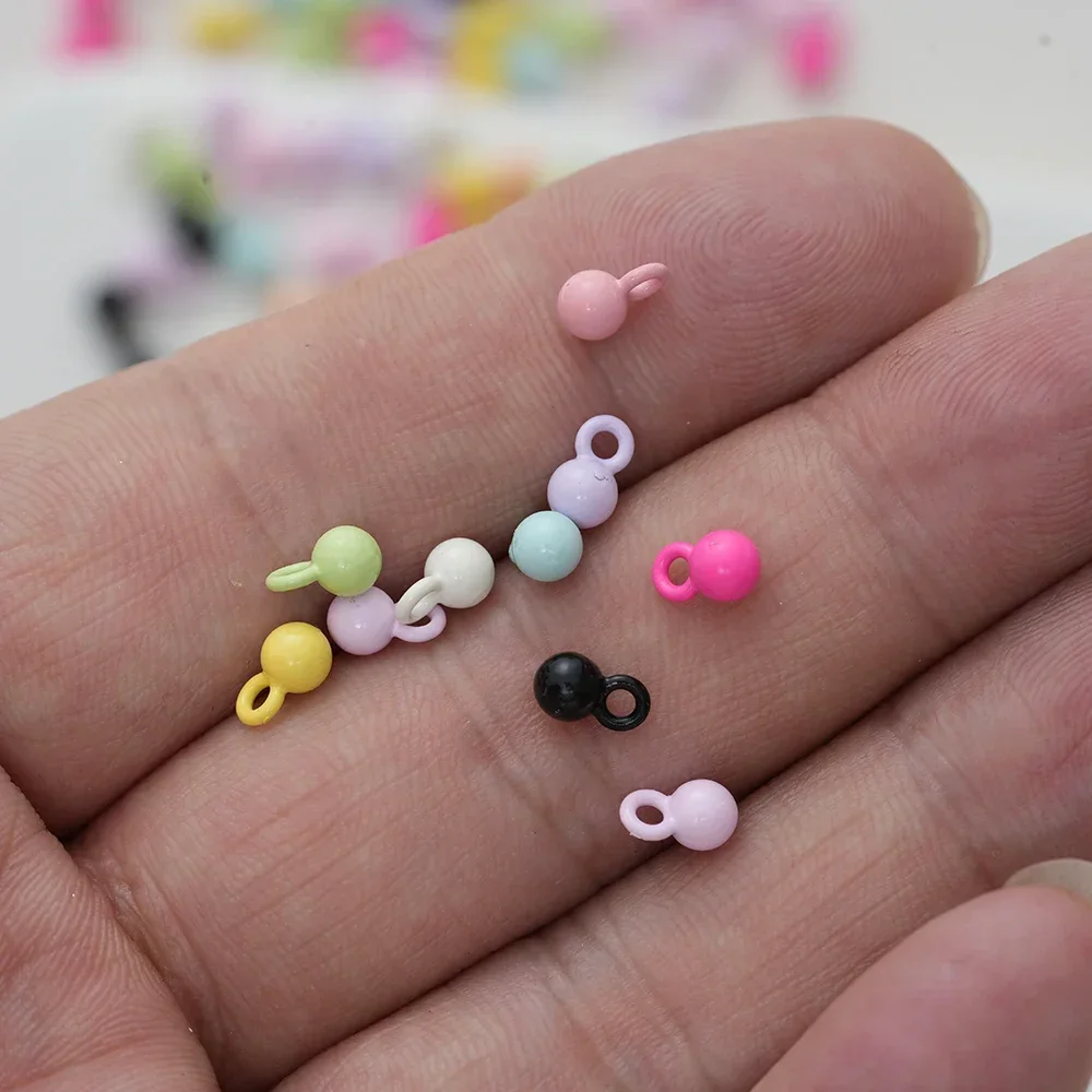 20pcs Alloy Solid Ball Pendant Metal Bead Pendants Round Ball for DIY Jewelry Making Earrings Bracelet Necklace