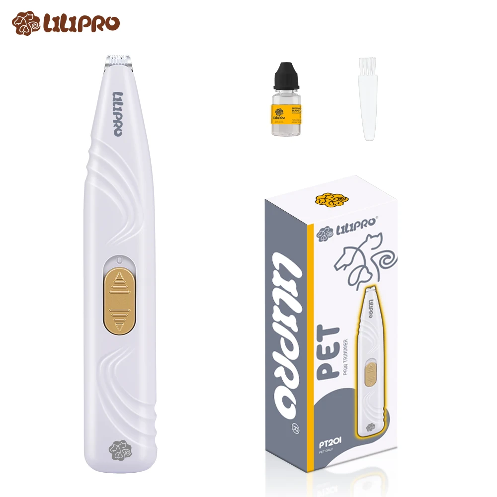 LILIPRO Professional PT201 Battery Version Pet Grooming Trimmer Low Noise Cat And Dog Paw Trimmer With Ceramic Blade