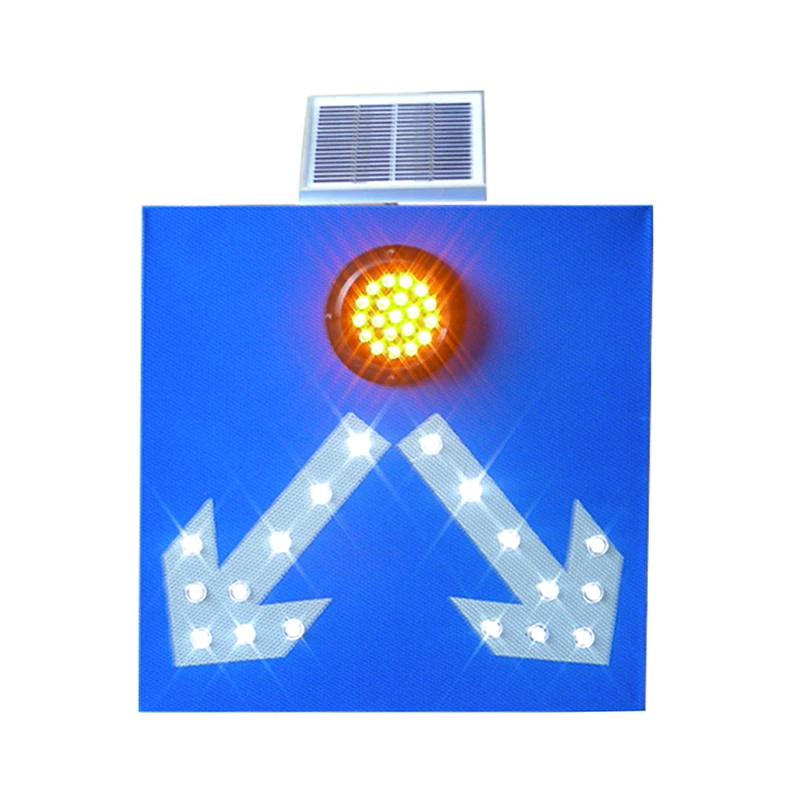Yellow Pedestrian Crosswalk Signs Octagon Solar Flashing Light Traffic Stop Sign LED Solar Powered Traffic Road Safety Sign
