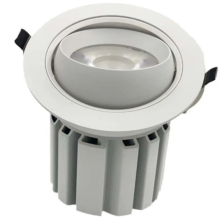 cutout 95mm die-cast aluminum 35W Rotatable angle LED ceiling light COB downlight down spot light 5 year warranty