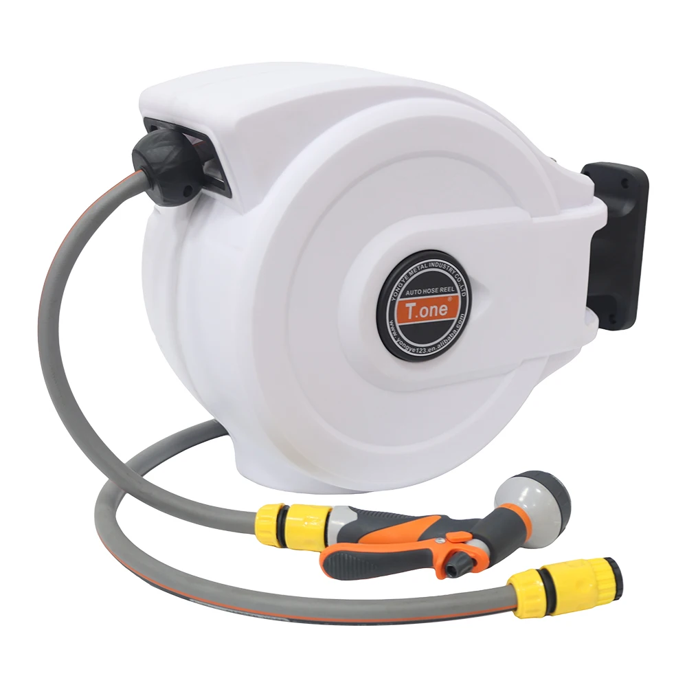 Manufactory Direct Small Automatic Garden Hose Pipe Reel Wall Mount Reel Retractable Garden Water Hose Reel