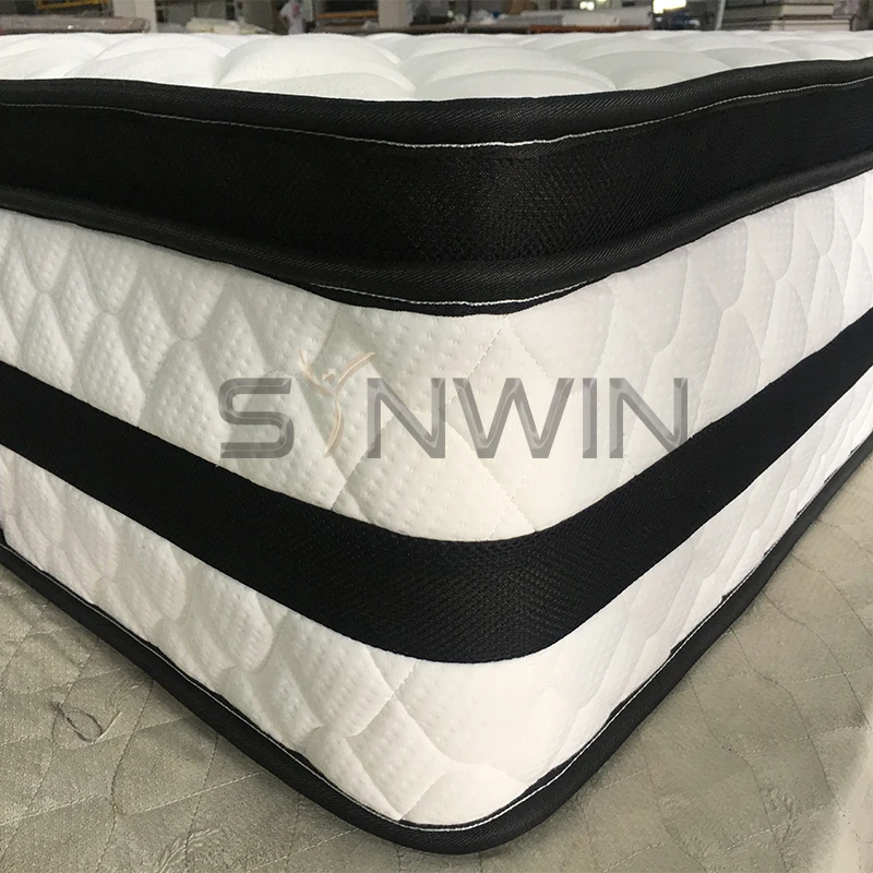 Cheapest Compressed Rebonded Foam Spring Mattress China Factory Made Matrass Best Seller Queen Bed Mattresses