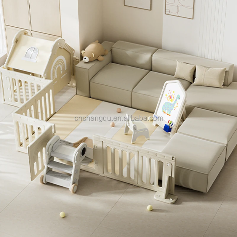 toddler playpen with slide and swing for child extra large eco friendly indoor plastic fence play yard baby playpens