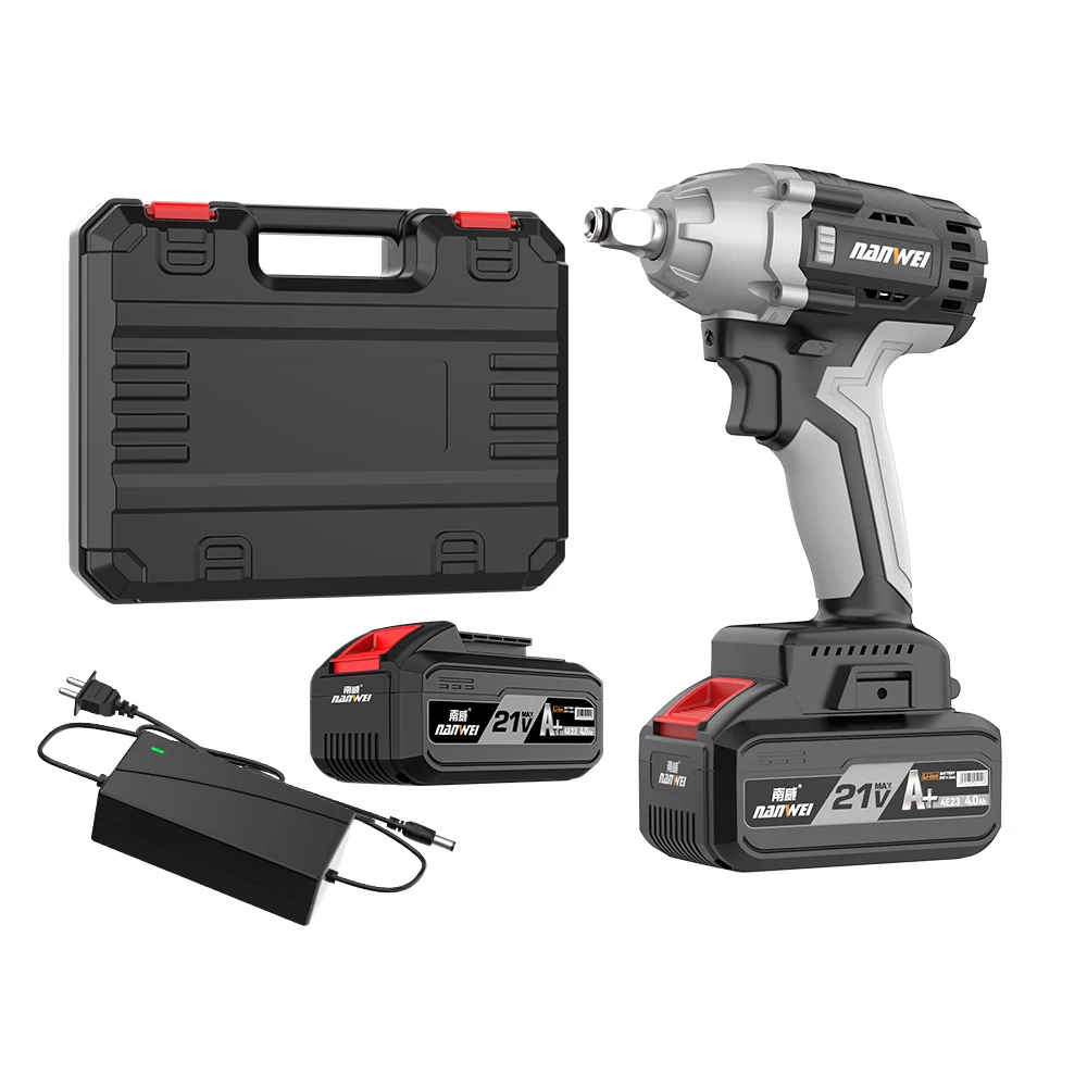 NANWEI Rechargeable Electric Wrench 21v for DIY installation sleeve Cordless Power Tool Brushless impact driver