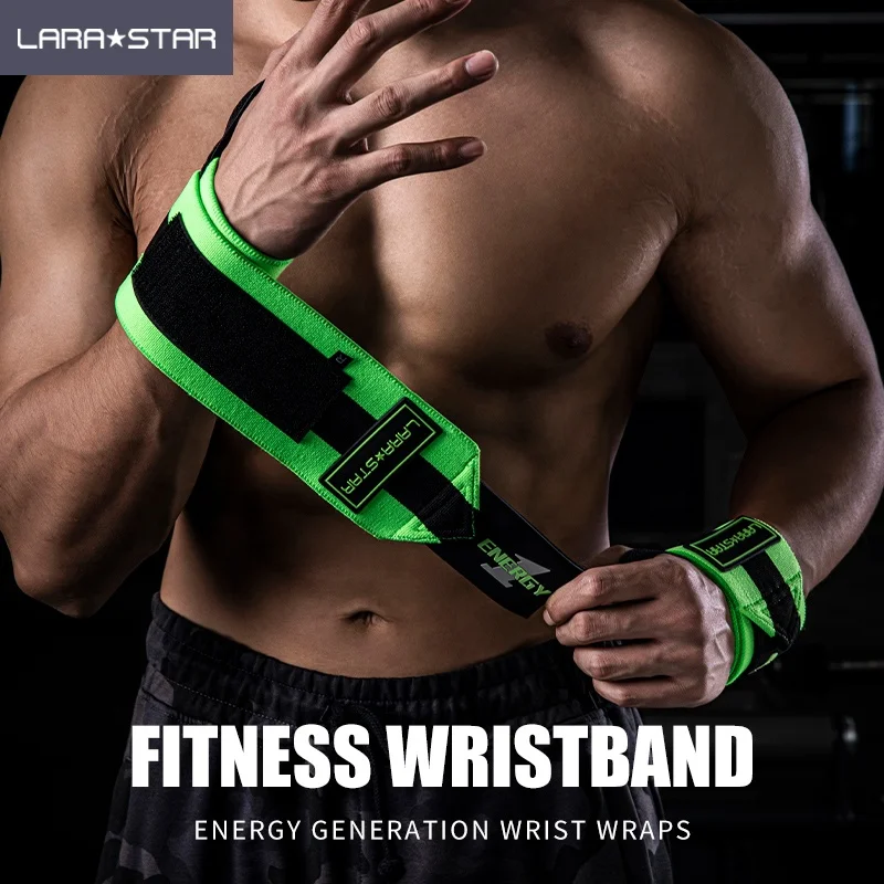 LS0665 High Quality Nylon Wrist Wraps Weightlifting Polyester Wrist Band Brace