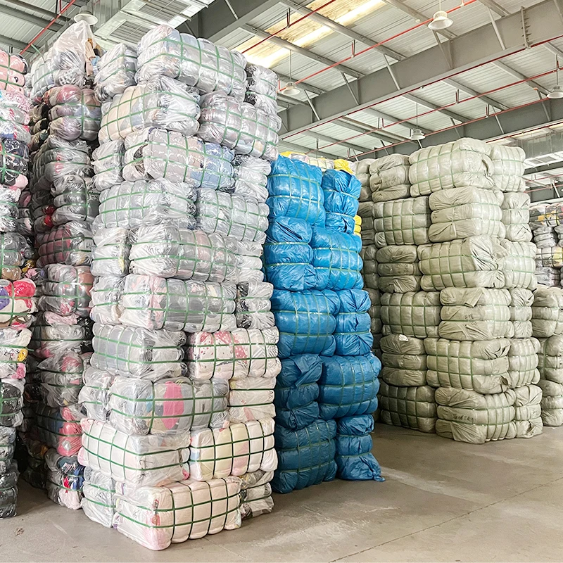 wholesale used clothes kids windbreaker long cotton jacket for 5-10years old girls second hand clothing minxed bales