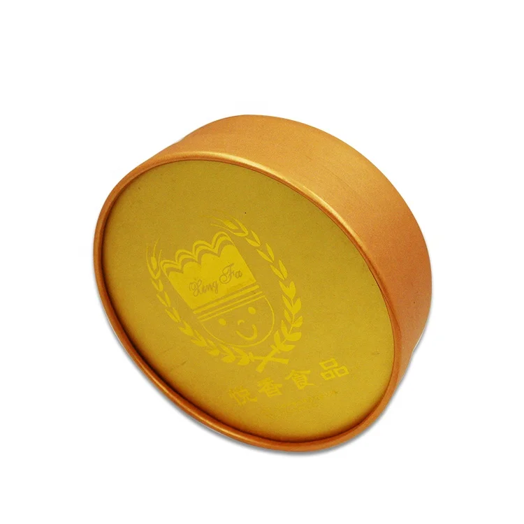 
Chinese Supplier Wholesale Gold Custom Round Box Package Tube Paper Pox For Food Packaging 