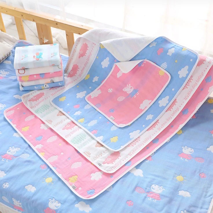 
Hot selling cheap cotton waterproof absorbent baby urine pad 