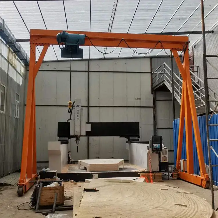 Customized Size 3ton Height 5m Mini Electric Mobile Gantry Crane Used for Warehouse