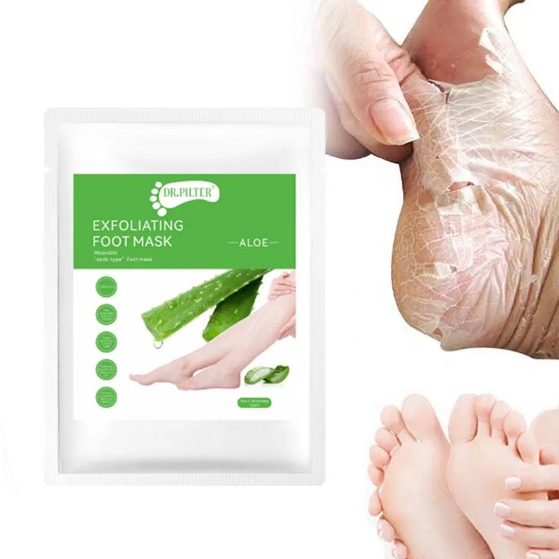 Hot product 100%  oils and care foot mask aloe vera foot peel mask natural foot care mask