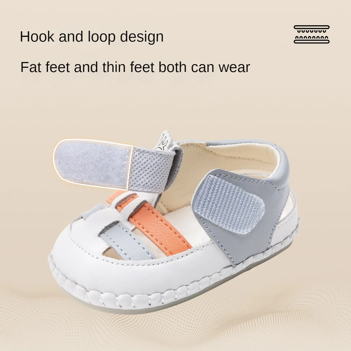 Ebmini summer comfortable breathable non-slip soft sole baby girls and boys casual toddler sandals
