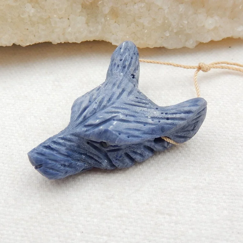 Factory Direct Sale Gemstone Earrings Beads, Matching Natural Blue Coral Beads