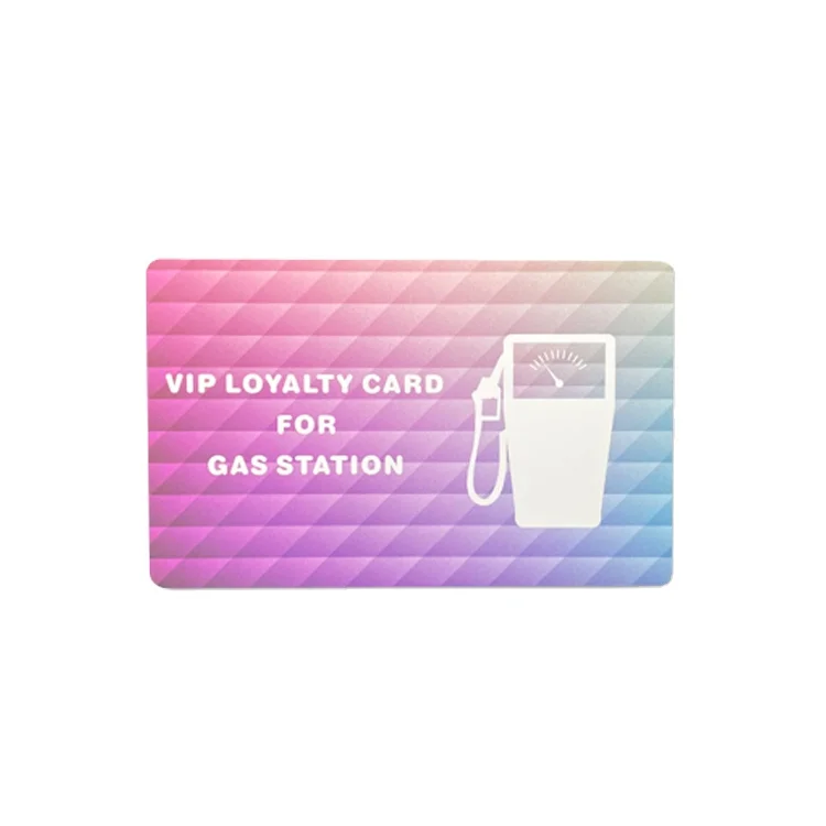 Wholesale full color printing gas station vip loyalty card