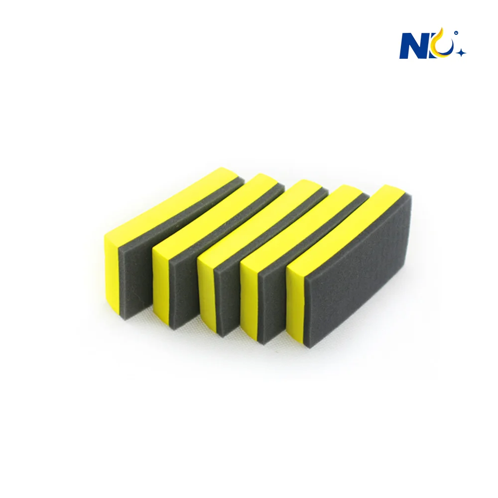 Hot Sale Foam Sponge Automobile Applicator Car Waxing Polish Cleaning Sponge crystal Nano Coating Applicator Sponge Pad For Car