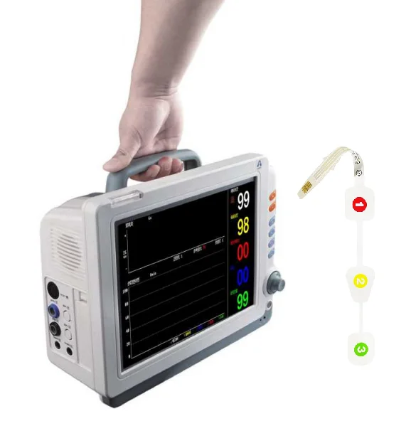 Anaesthesia index monitoring equipment in operating room 12.1 inch portable anesthesia depth monitor with disposable eeg sensors