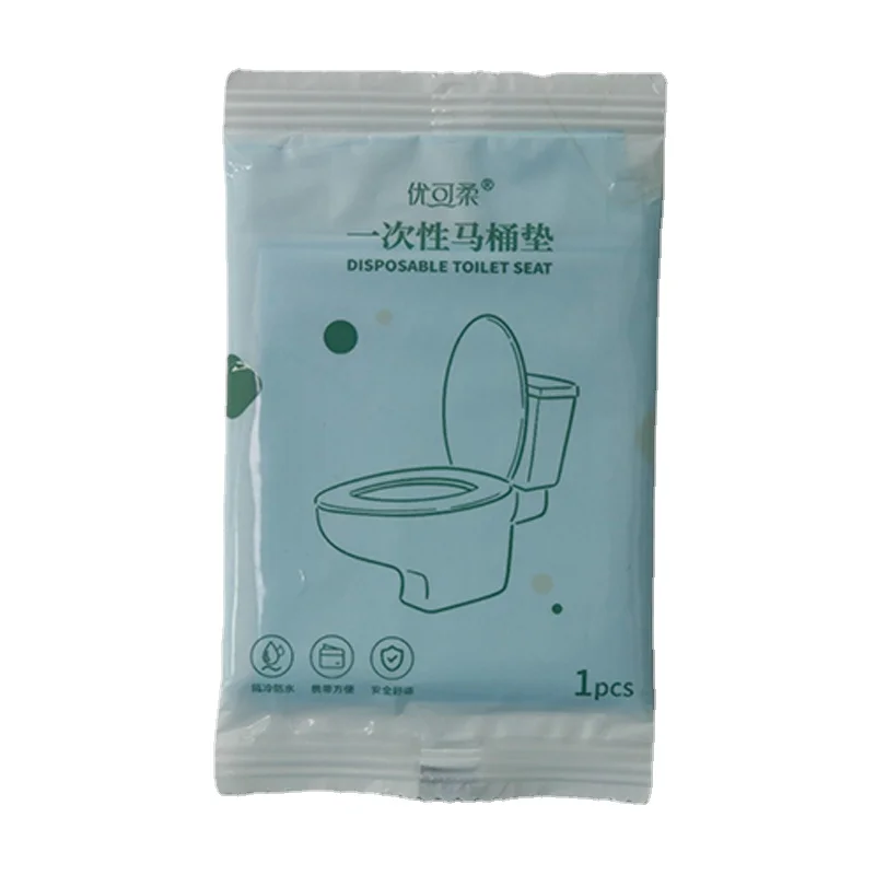 10-Pack Disposable Waterproof Toilet Seat Covers Individually Wrapped in Portable Style for Travel and Toddler Potty Training